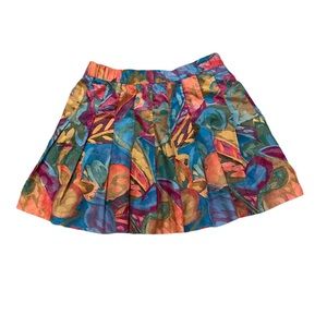 Vintage Lily”s of Beverly Hills Floral Pleated Mini Tennis Skirt - 8